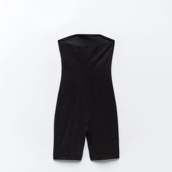 ZARA SHORT SPARKLY JUMPSUIT - Picture 10 of 11